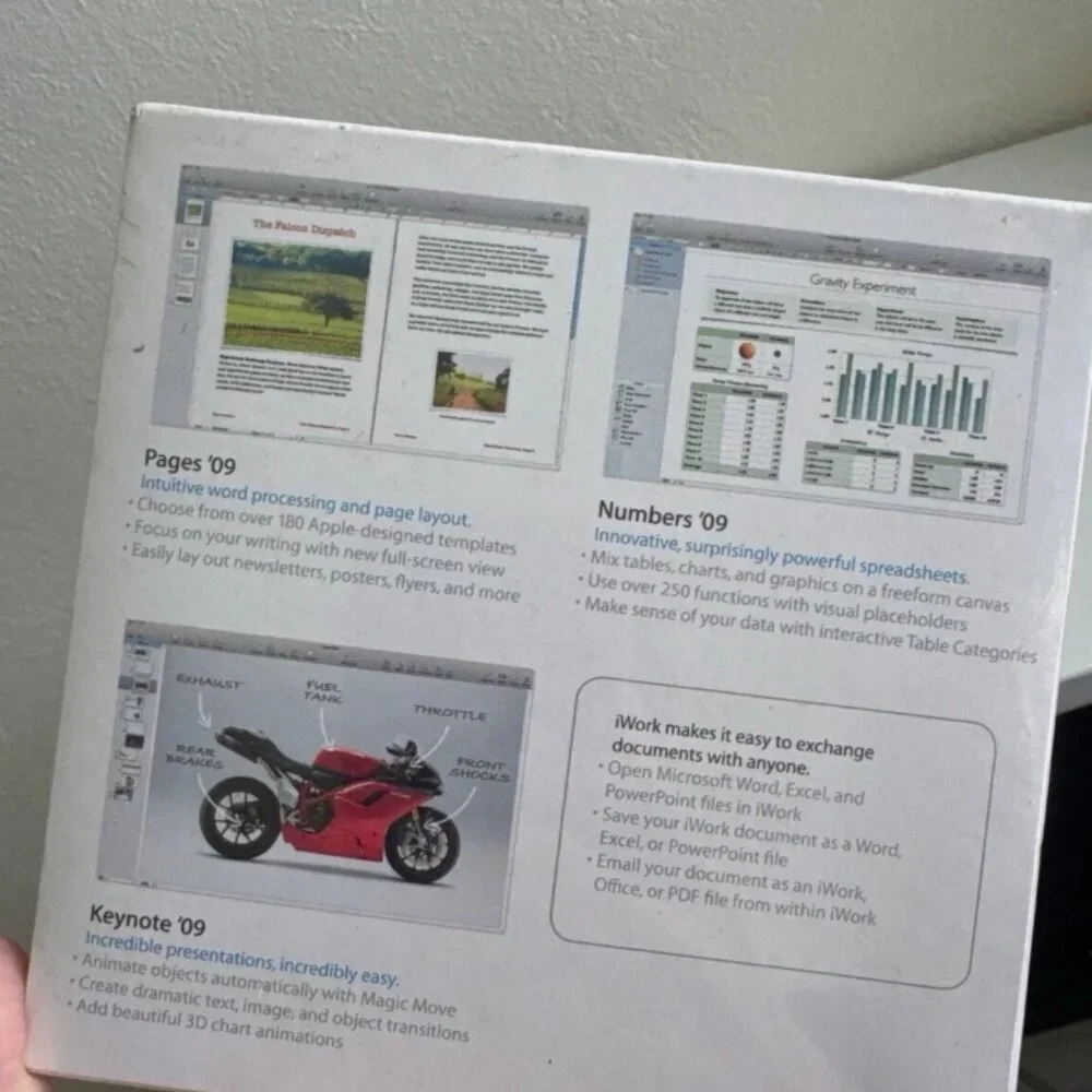 Apple iWork Retail Box - Vintage Apple Software for Mac OS (Collector’s Item)